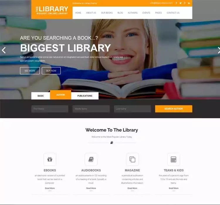 Book Guide html5 template