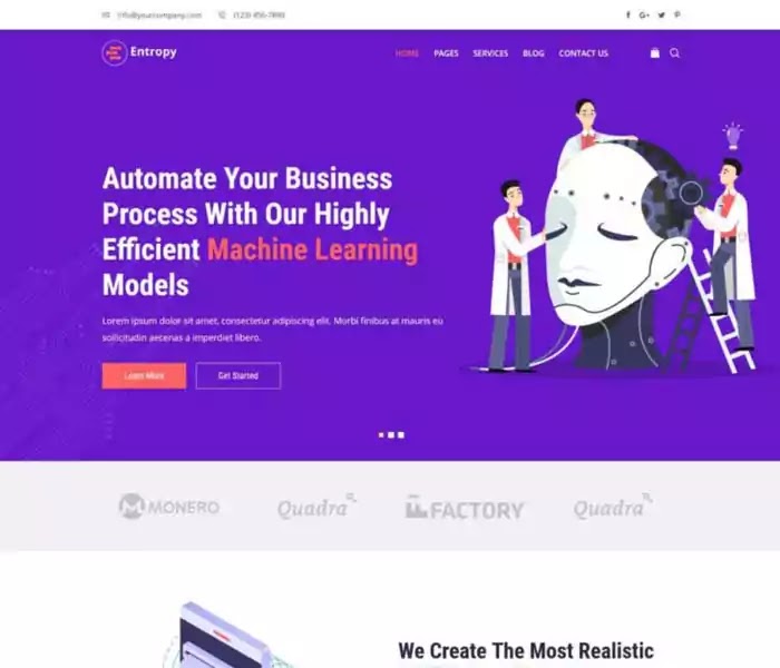 Entropy software company template