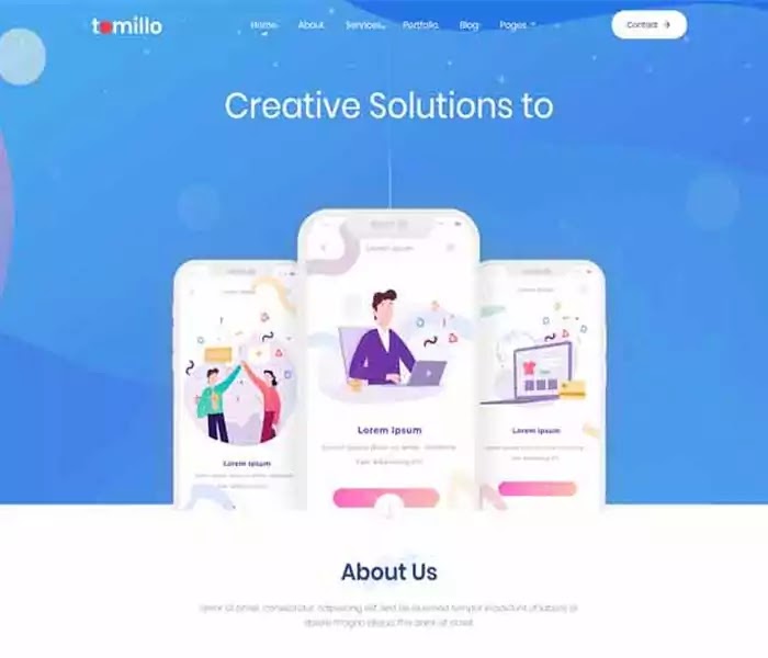 Tomillo software company template