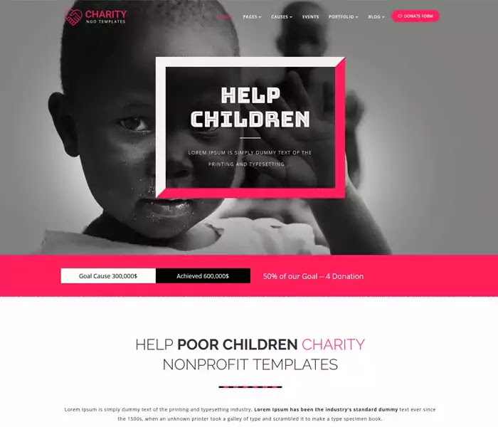 Charity ngo Joomla template
