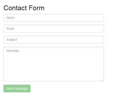 Simple PHP AJAX Contact Form