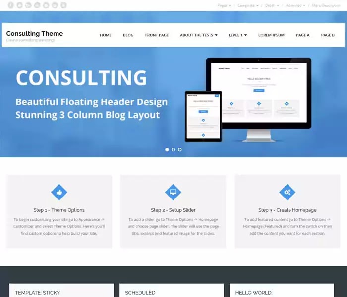 Consulting free consulting wordpress theme