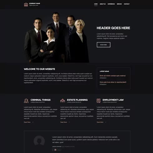 free Law Firm HTML5 Template