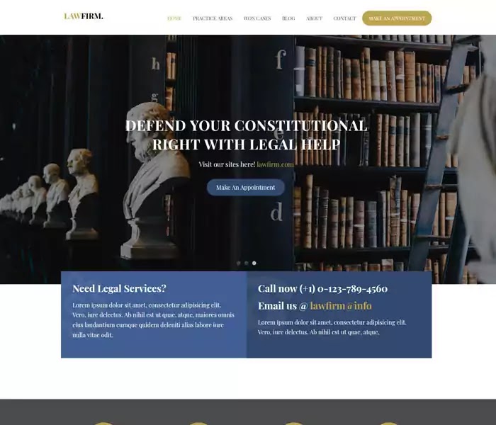 Lawfirm free law firm html5 template