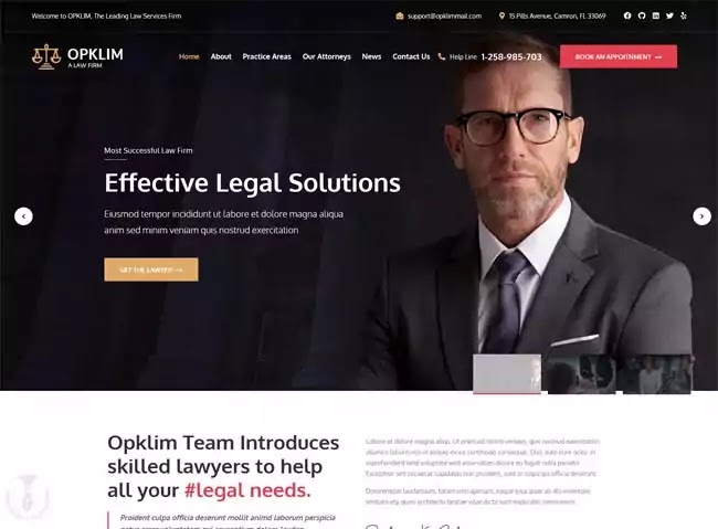 Law Firm WordPress Theme 