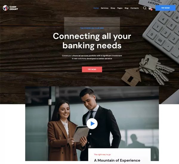 Loans and Financial Services WordPress Theme