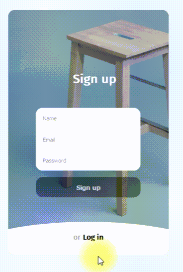 Sign Up Animation Form