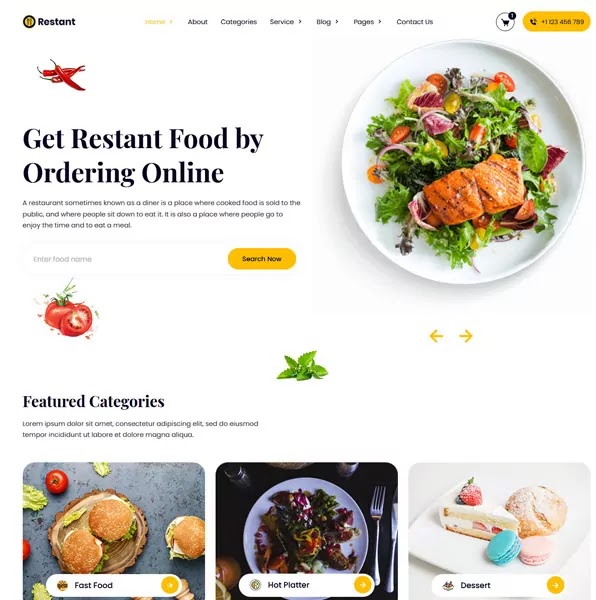 Restaurant HTML Template 
