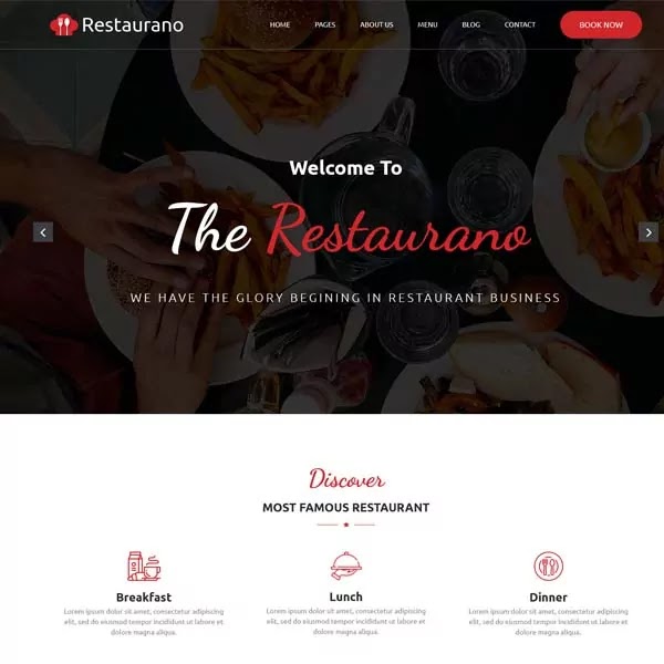 Restaurant HTML Template