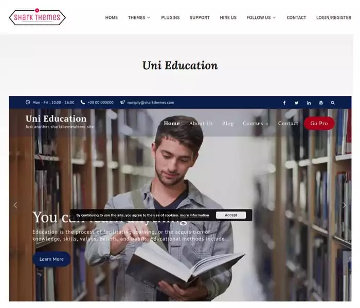Uni Education free education wordpress theme