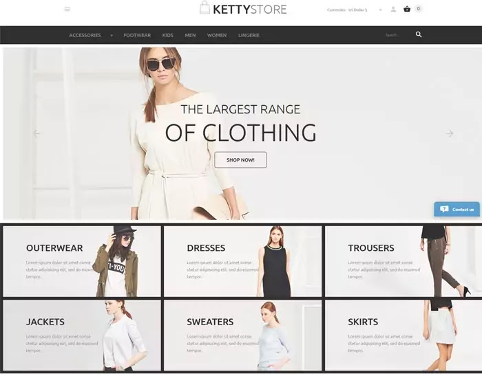 Kettystore fashion shop Virtuemart theme
