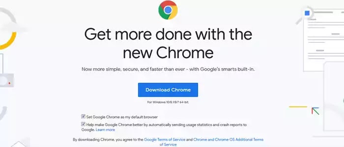 chrome download page