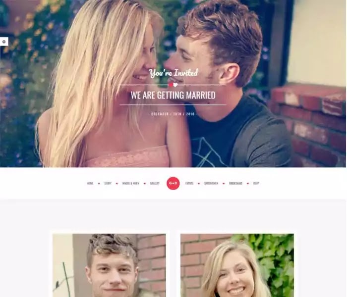FOREVER bootstrap wedding template