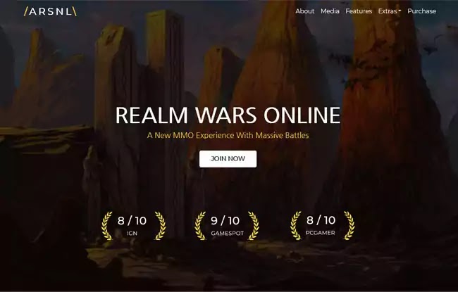 ARSNL HTML gaming template