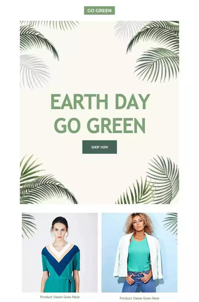 Earth Day free email template