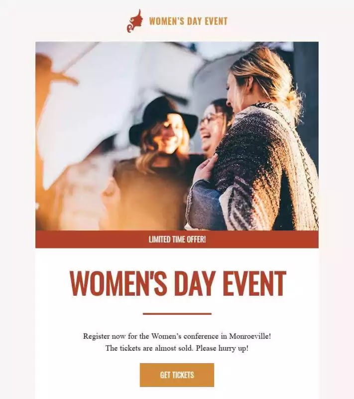 Women's Day Event HTML email template